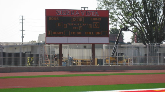 Sierra Vista HS Matrix Scoreboard