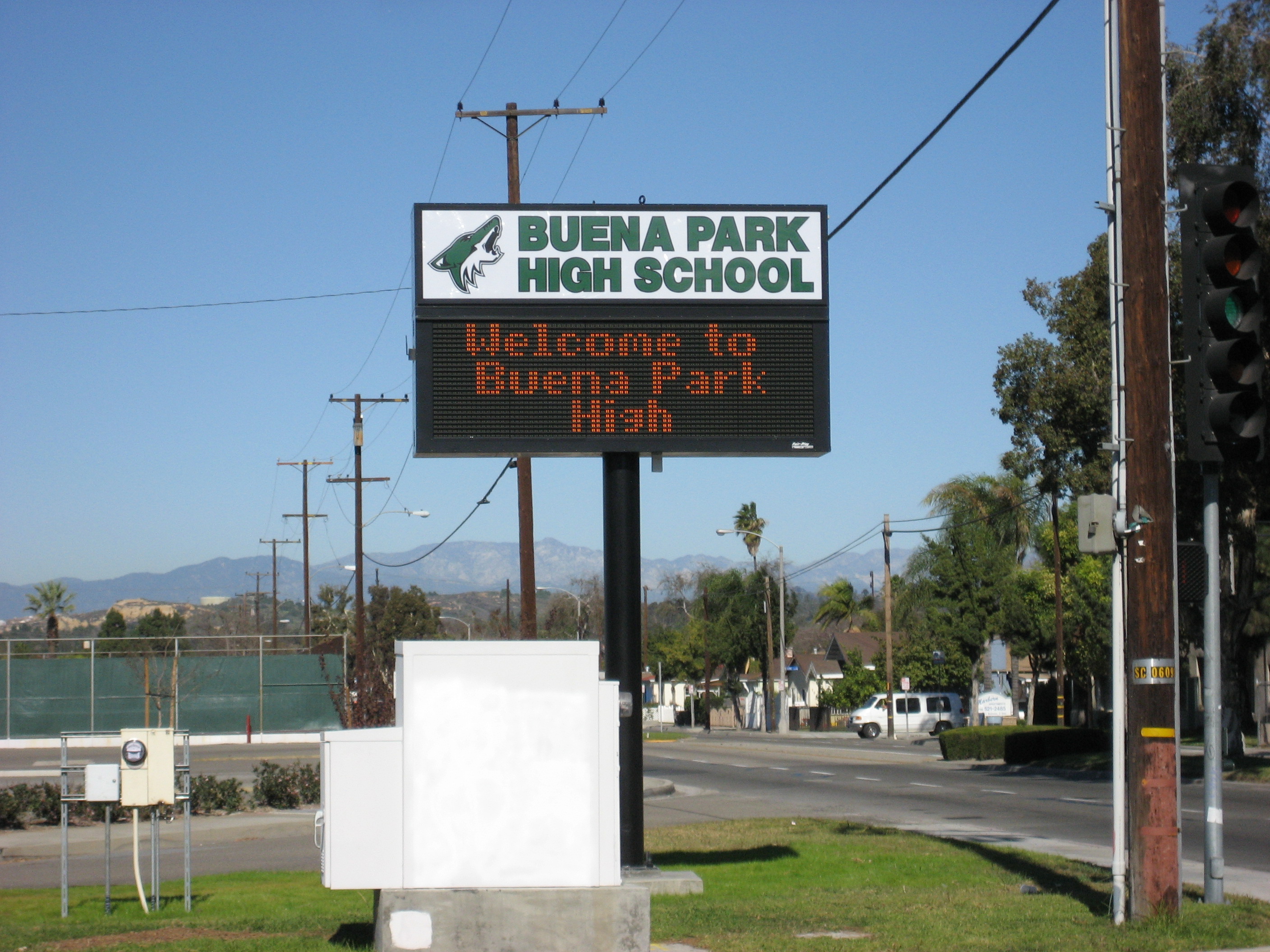 Buena Park HS Marquee 1